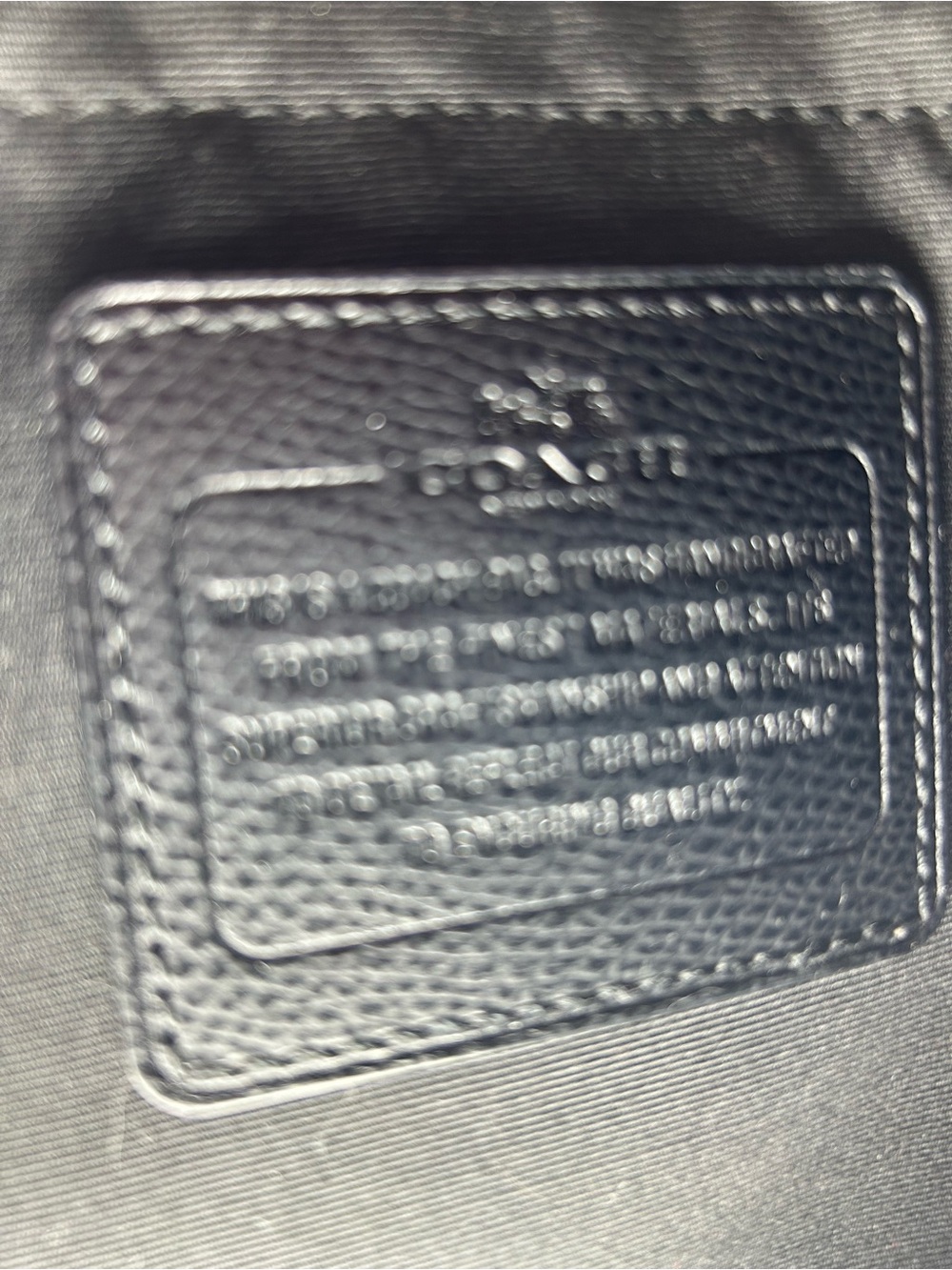 Coach Black Leather Satchel Bag - Black - Picture 10 of 10